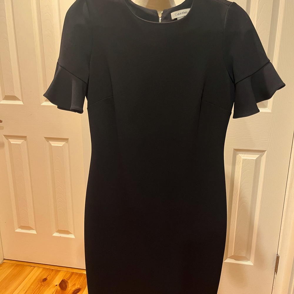 Black, short sleeve dress only worn twice